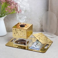 بكج العروس ( مبخره + صندوق بخور+ صينيه )