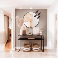 طاولة مدخل حديد اسود - 30×120×100 سم