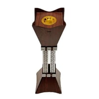 مبخرة بني بنقشة فضي مقاس: ٢٣×٢٣×٨٠