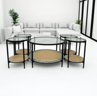 طاولات تقديم ضيافة 1+4 :QASR-CHAIN