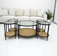 طاولات تقديم ضيافة 1+4 :QASR-CHAIN