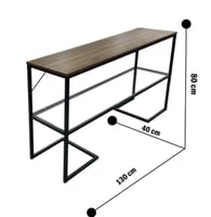 مدخل خشب مع هيكل معدني