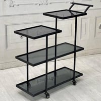 عربية تقديم 4 دور زجاج/ترولي