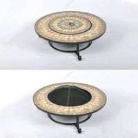 منقل فحم دائري مع طاولة : LS18A6034C-S