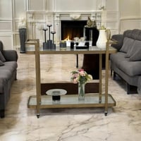 عربية تقديم دورين ذهبي زجاج شفاف