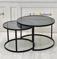 طقم طاولتين متداخلتين