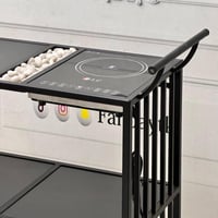 عربة تقديم 3 دور مع سخان