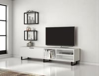 طاولة تلفزيون ابيض انيقة