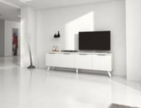 طاولة تلفزيون ابيض