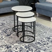 طقم طاولة خدمة 3 قطع اسود