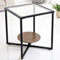 طاوله مفردزجاج مقاس 50×50×50