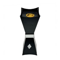 مبخرة اسود بنقشة فضي مقاس: ٢٣×٢٣×٨٠