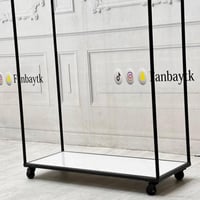 علاق ملابس اسود مقاس : 170*30*80