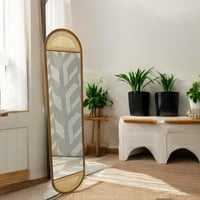 مرايا استاند راتان ( 170 * 40 سم ):QARA_HO