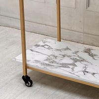 عربة تقديم ضيافة دورين جوانب أنيقة