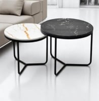 طقم طاولتين رخام