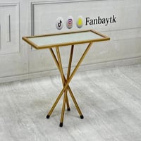 طاولة خدمة ذهبي مقاس :16* 45 * 56