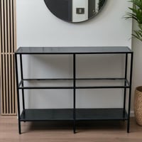 طاوله مدخل بثلاثه طابق -أسود