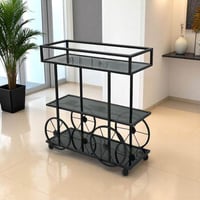 عربيه تقديم مقاس لون اسود 90*30*80