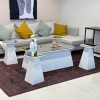 طقم طاولات 5 قطع خشب