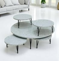 طقم طاولات شاي خشب 1+4 : NJM-ATH05