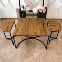 طقم طاولات خشب