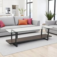 طاولة خشب مع زجاج : SHML-C073