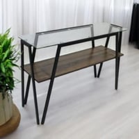 مدخل استقبال خشب مع زجاج