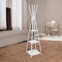 علاقة ملابس خشبي استاند ابيض : 203WHITE