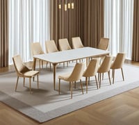 طاولة طعام بديل رخام 10 كرسي-SH