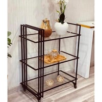 عربيه تقديم مقاس 60 سم عرض اسود