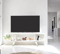 طاولة تلفاز 120سم - أبيض