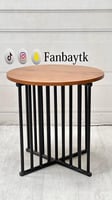 طاولة جانبية حديد أسود -FANBAYTK