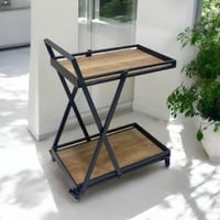 عربية تقديم خشب -حديد-FKRAH