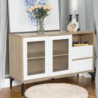 دولاب كافي ابيض وبني