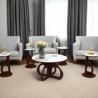 طقم طاولات 1 +4 سطح بديل رخام