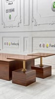 طقم طاولات قهوة خشب-FANBAYTK