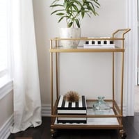 عربية تقديم ضيافة ابيض وذهبي :09