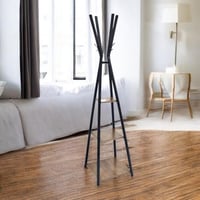 علاقة ملابس خشبي استاند اسود :203BLACK+18PE