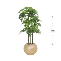 شجر نخل 3 فرع حوض بلاستيك 110 سم : 579-528-4