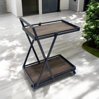 عربية تقديم خشب -حديد-FKRAH