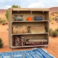 دولاب العزبة للرحلات قابل للطي مقاس 200*200*70سم