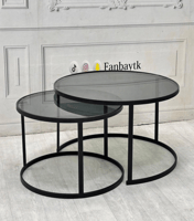 طقم طاولتين متداخلتين