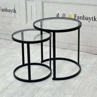 طقم طاولتين متداخلتين