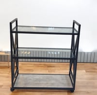 عربة تقديم أنيق وفاخر – زجاج – 3 دور – 90*35*85 سم