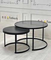 طقم طاولتين متداخلتين