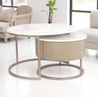 طاولتين متداخلة بدون دروج