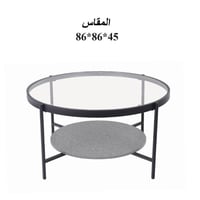 طاولة خشب مع زجاج مفردة :SHML-C159C