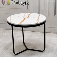 طقم طاولتين بديل الرخام مطفي-FANBAYTK