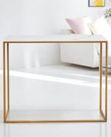 كونسول ذهبي سطح بديل رخام